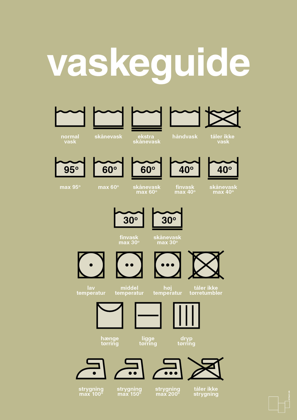 plakat: vaskeguide - back to nature-Guides-A1two3