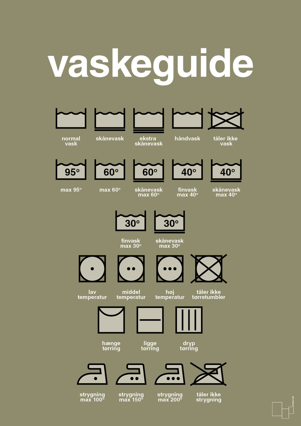 plakat: vaskeguide - misty forrest-Guides-A1two3