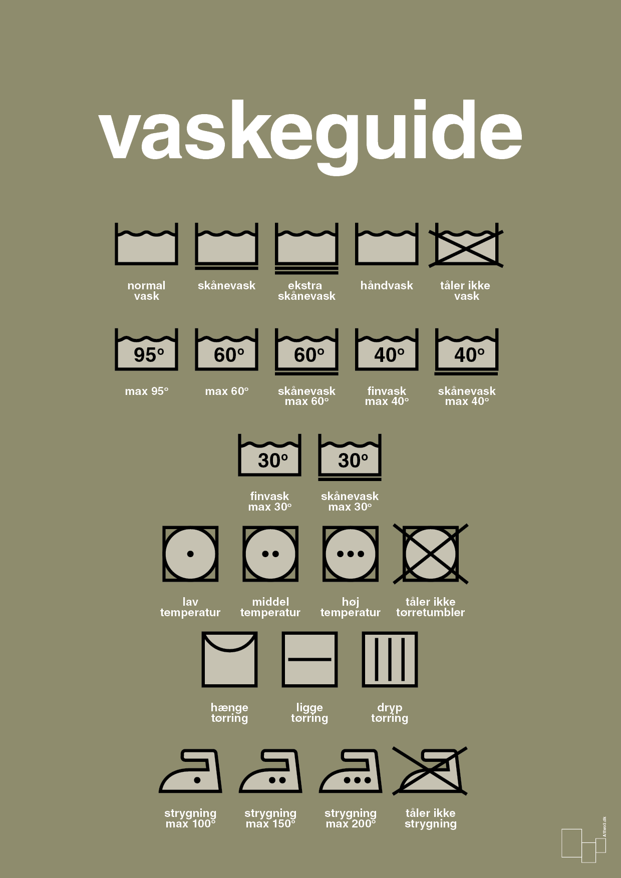 plakat: vaskeguide - misty forrest-Guides-A1two3