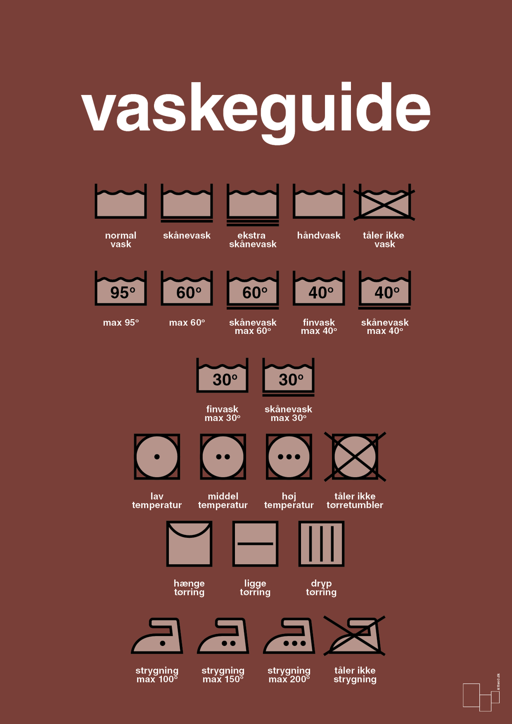 plakat: vaskeguide - red pepper-Guides-A1two3