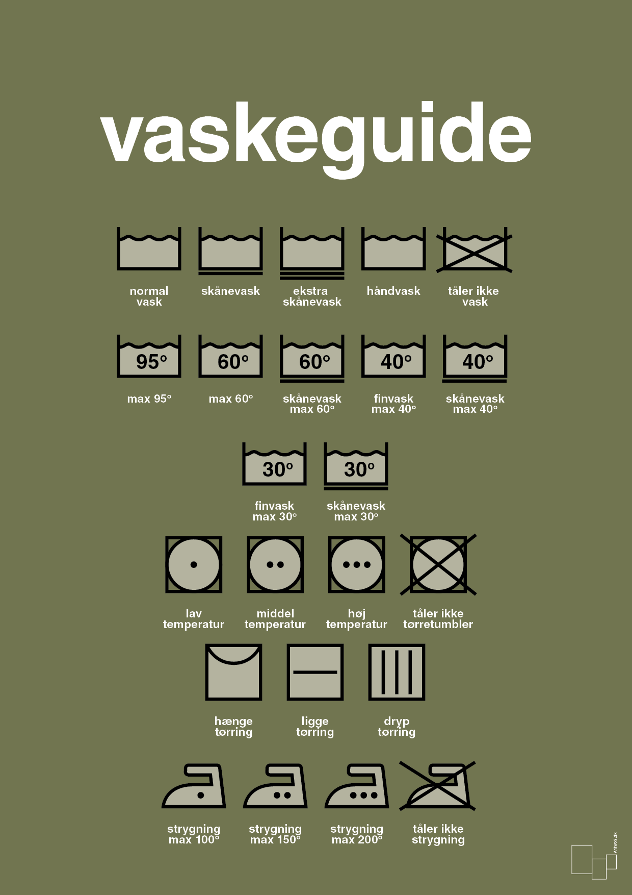 plakat: vaskeguide - secret meadow-Guides-A1two3