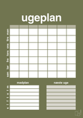 plakat: ugeplan til 7 personer - secret meadow-Planer-A1two3