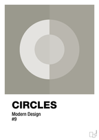 plakat: circles #9 - battleship gray-Illustrationer-A1two3