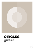 plakat: circles #9 - creamy mushroom-Illustrationer-A1two3