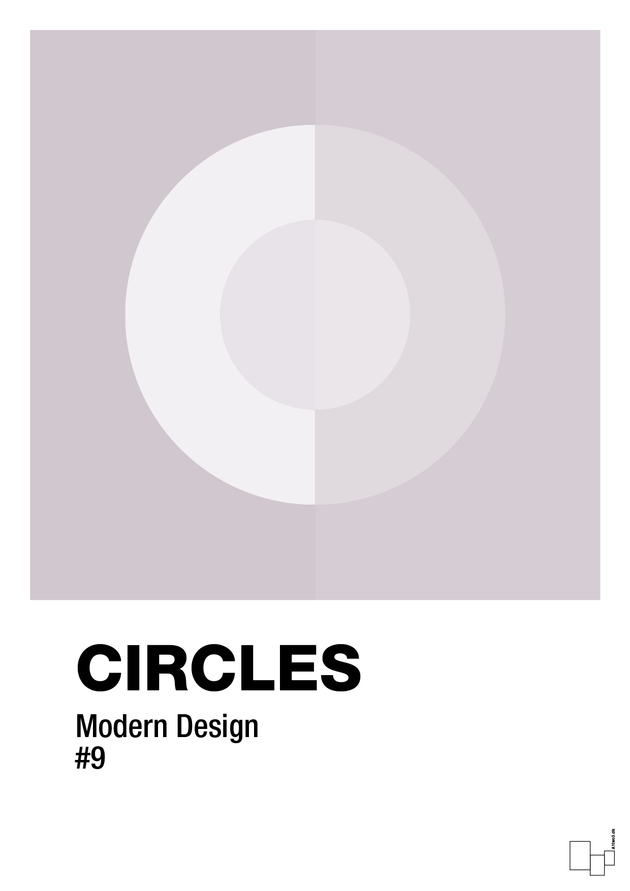 plakat: circles #9 - dusty lilac-Illustrationer-A1two3