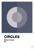 plakat: circles #9 - petrol-Illustrationer-A1two3