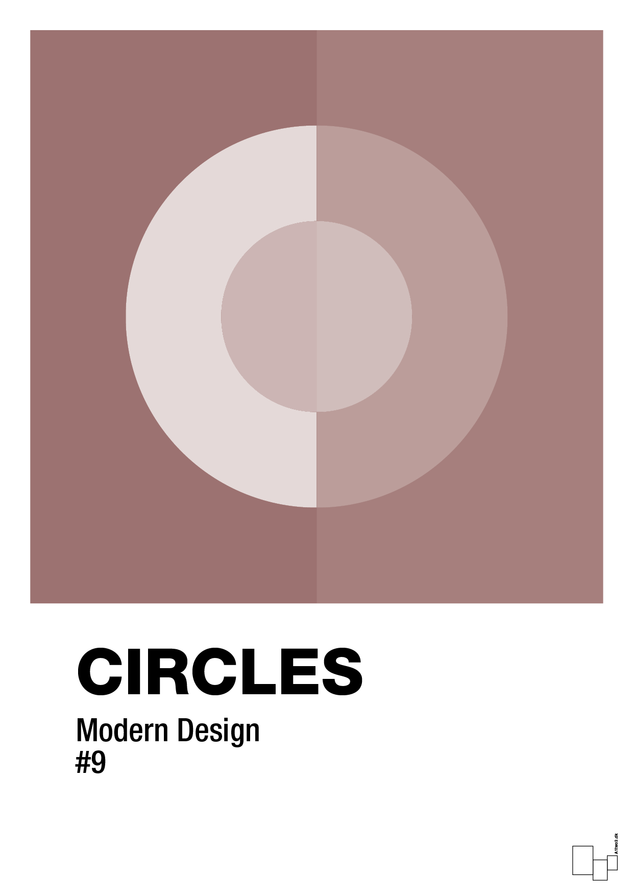 plakat: circles #9 - plum-Illustrationer-A1two3