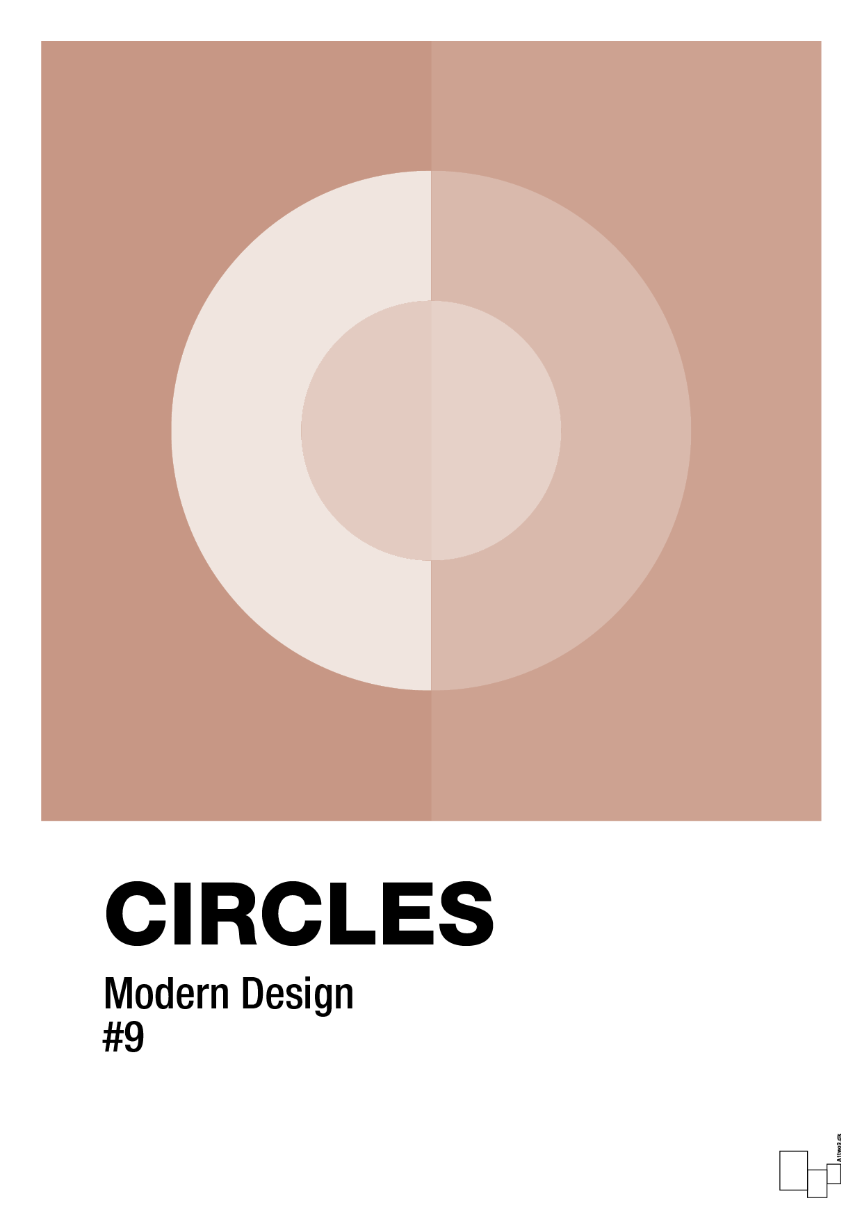 plakat: circles #9 - powder-Illustrationer-A1two3