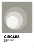 plakat: circles #10 - battleship gray-Illustrationer-A1two3