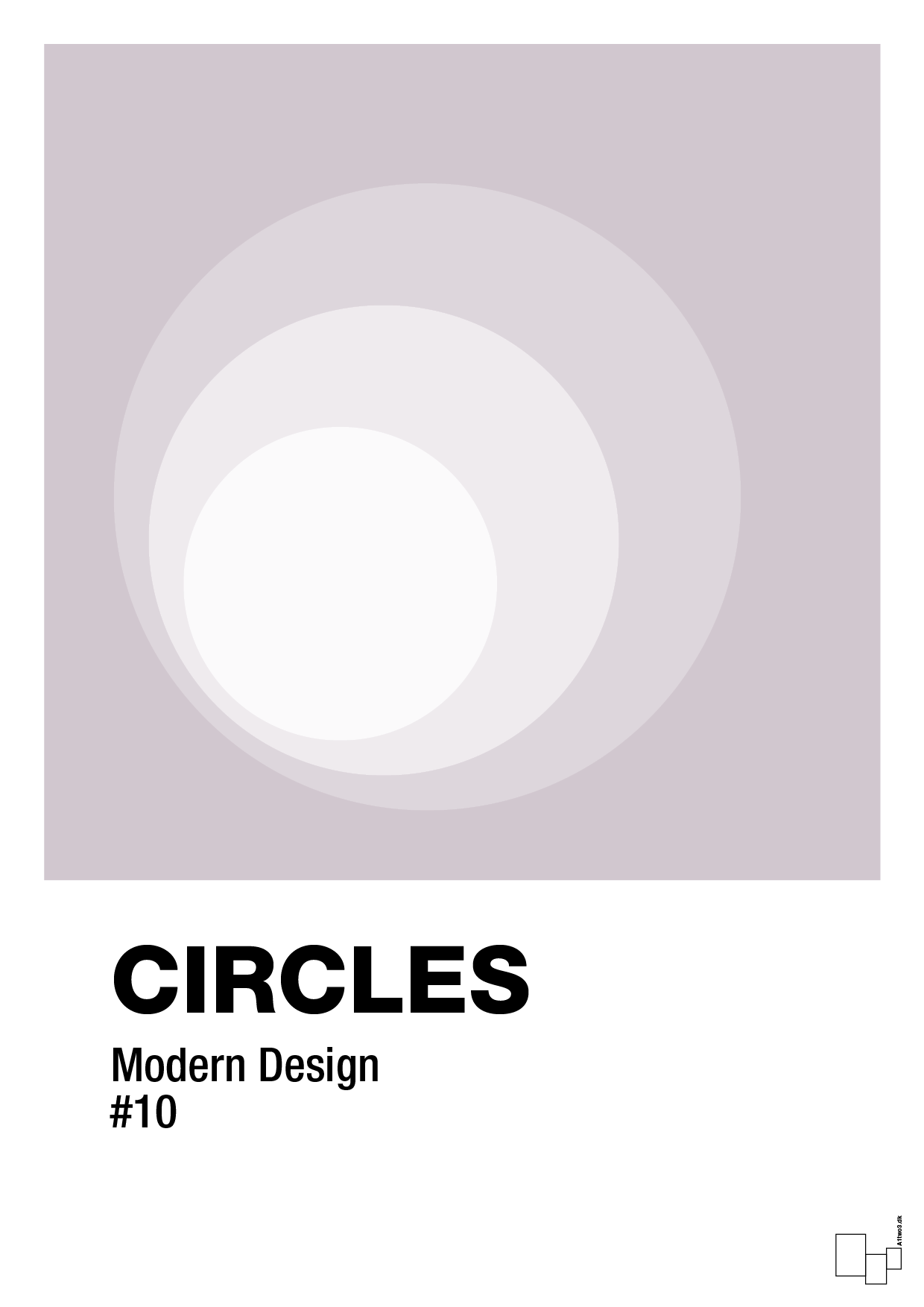 plakat: circles #10 - dusty lilac-Illustrationer-A1two3