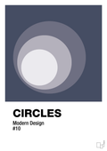Circles #10 - petrol-Illustrationer-A1two3