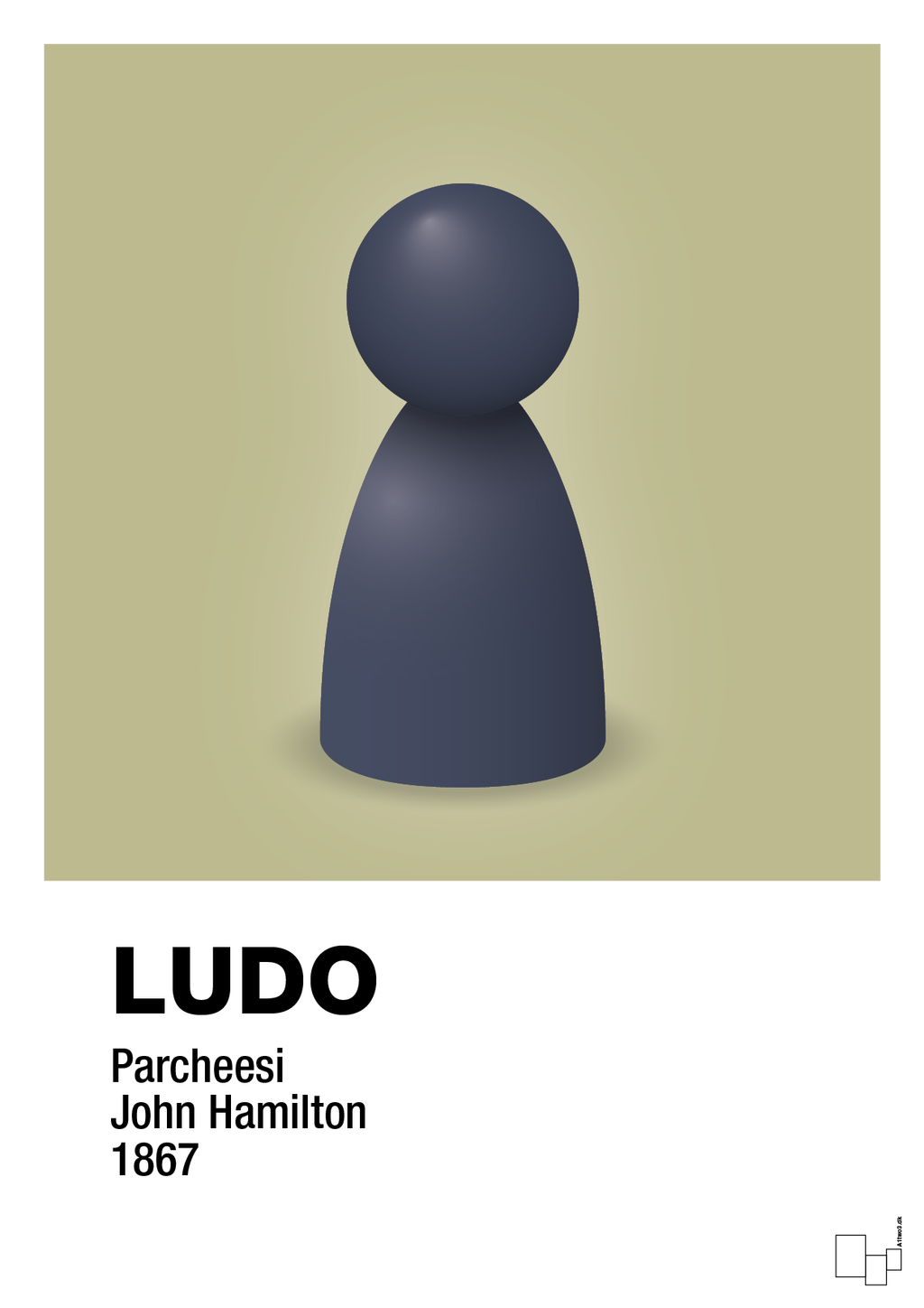 plakat: ludobrik i blå - back to nature-Brætspil-A1two3