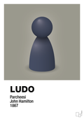 plakat: ludobrik i blå - battleship gray-Brætspil-A1two3