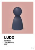 plakat: ludobrik i blå - bubble shell-Brætspil-A1two3