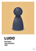 plakat: ludobrik i blå - charismatic-Brætspil-A1two3
