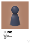plakat: ludobrik i blå - cider spice-Brætspil-A1two3