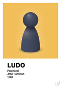 plakat: ludobrik i blå - honeycomb-Brætspil-A1two3