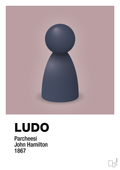 plakat: ludobrik i blå - light rose-Brætspil-A1two3