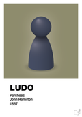 plakat: ludobrik i blå - misty forrest-Brætspil-A1two3