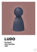 plakat: ludobrik i blå - plum-Brætspil-A1two3