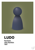 plakat: ludobrik i blå - secret meadow-Brætspil-A1two3