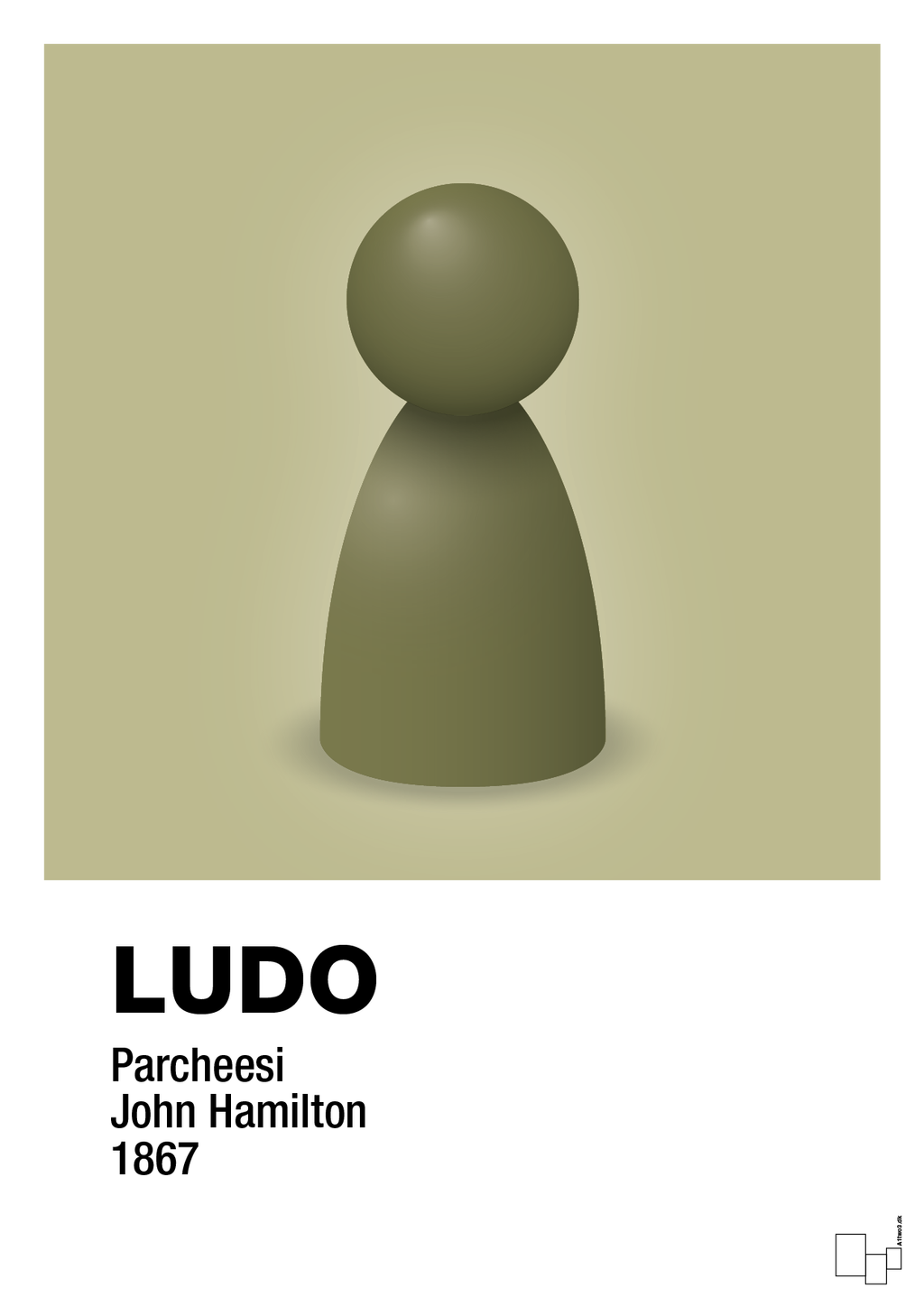 plakat: ludobrik i grøn - back to nature-Brætspil-A1two3