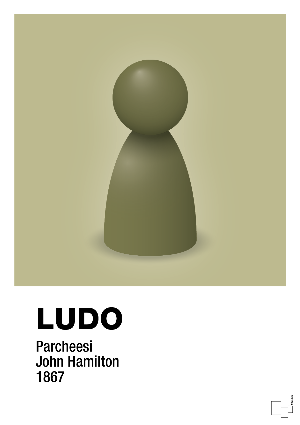 plakat: ludobrik i grøn - back to nature-Brætspil-A1two3