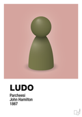 plakat: ludobrik i grøn - bubble shell-Brætspil-A1two3
