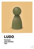 plakat: ludobrik i grøn - charismatic-Brætspil-A1two3