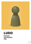 plakat: ludobrik i grøn - honeycomb-Brætspil-A1two3