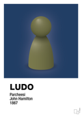 plakat: ludobrik i grøn - lapis blue-Brætspil-A1two3
