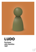 plakat: ludobrik i grøn - rumba orange-Brætspil-A1two3