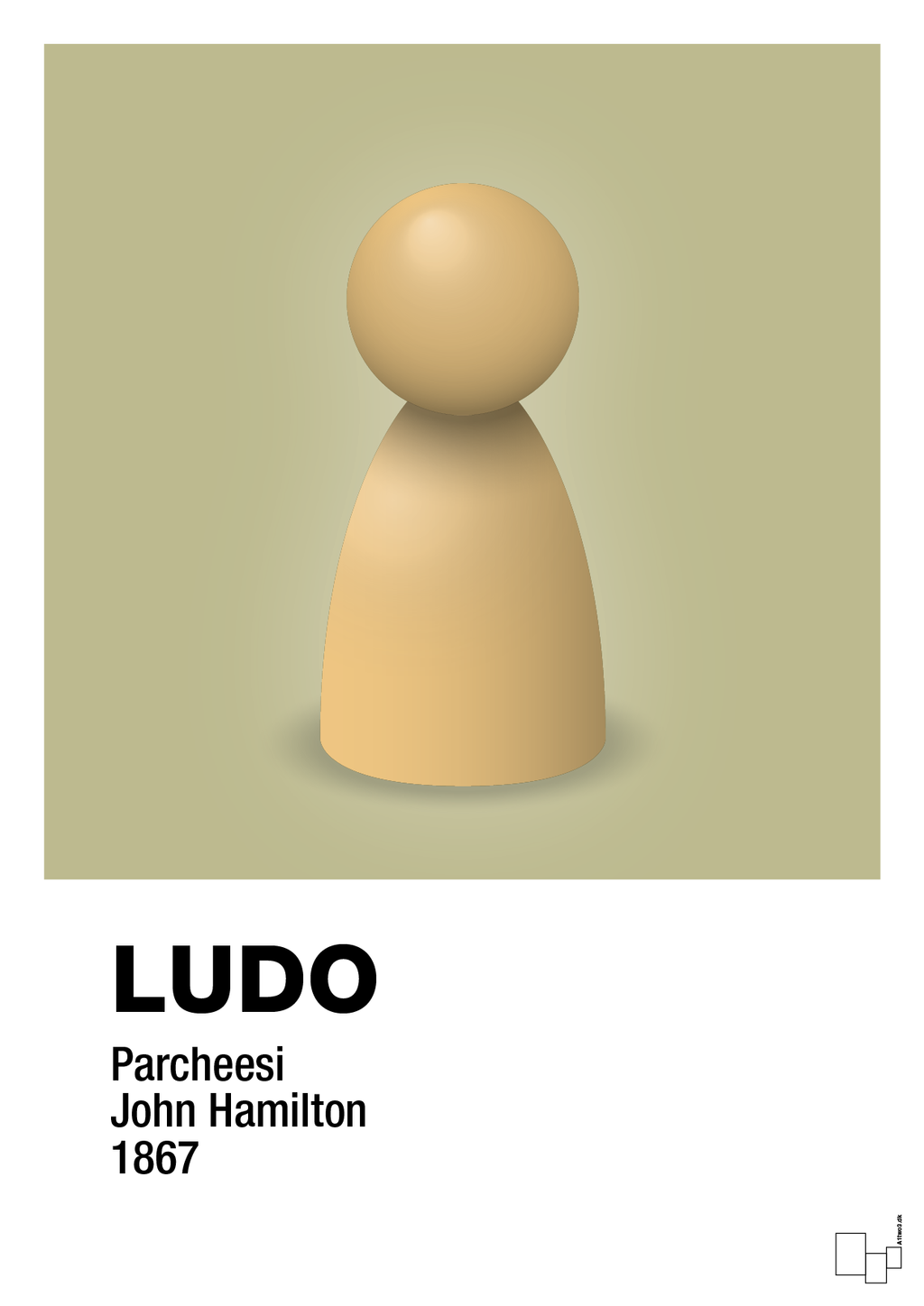 plakat: ludobrik i gul - back to nature-Brætspil-A1two3