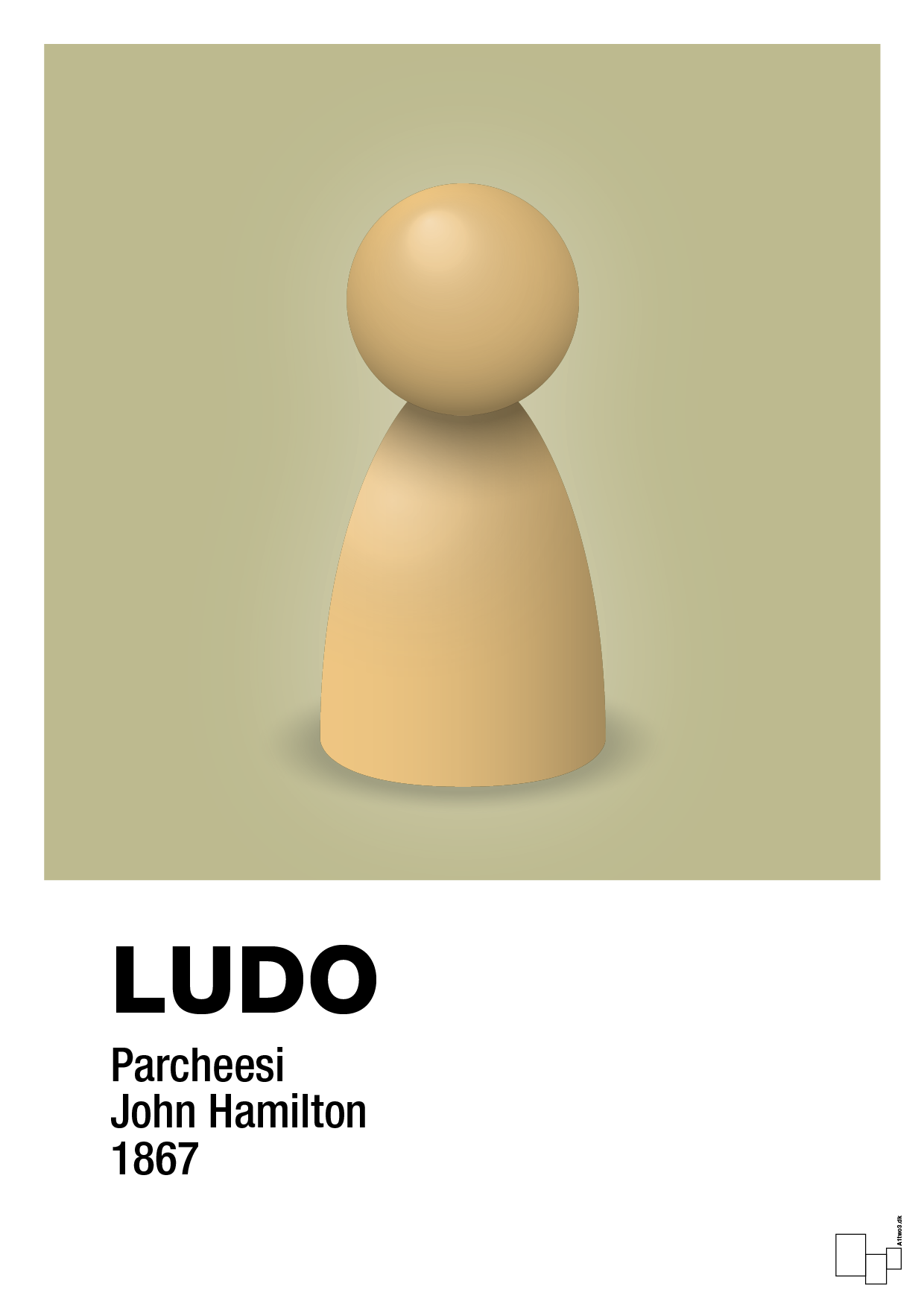 plakat: ludobrik i gul - back to nature-Brætspil-A1two3