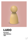 plakat: ludobrik i gul - bubble shell-Brætspil-A1two3