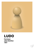 plakat: ludobrik i gul - charismatic-Brætspil-A1two3