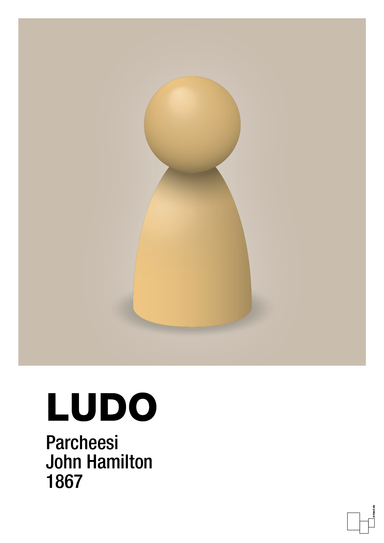 plakat: ludobrik i gul - creamy mushroom-Brætspil-A1two3