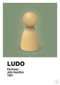 plakat: ludobrik i gul - jade-Brætspil-A1two3