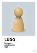 plakat: ludobrik i gul - light drizzle-Brætspil-A1two3