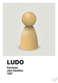 plakat: ludobrik i gul - painters white-Brætspil-A1two3