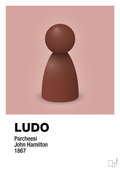 plakat: ludobrik i rød - bubble shell-Brætspil-A1two3