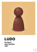 plakat: ludobrik i rød - charismatic-Brætspil-A1two3