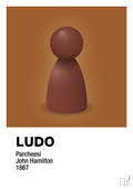 plakat: ludobrik i rød - cognac-Brætspil-A1two3