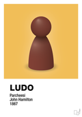 plakat: ludobrik i rød - honeycomb-Brætspil-A1two3