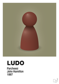 plakat: ludobrik i rød - misty forrest-Brætspil-A1two3
