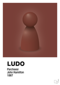 plakat: ludobrik i rød - red pepper-Brætspil-A1two3
