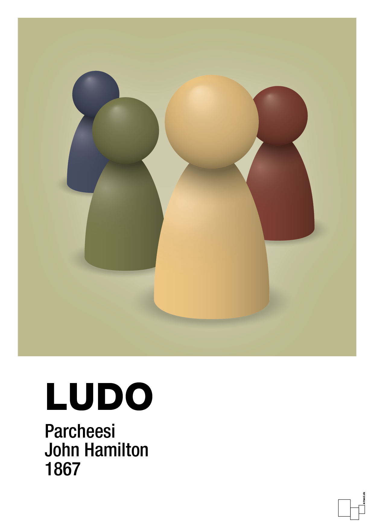plakat: ludobrikker - back to nature-Brætspil-A1two3