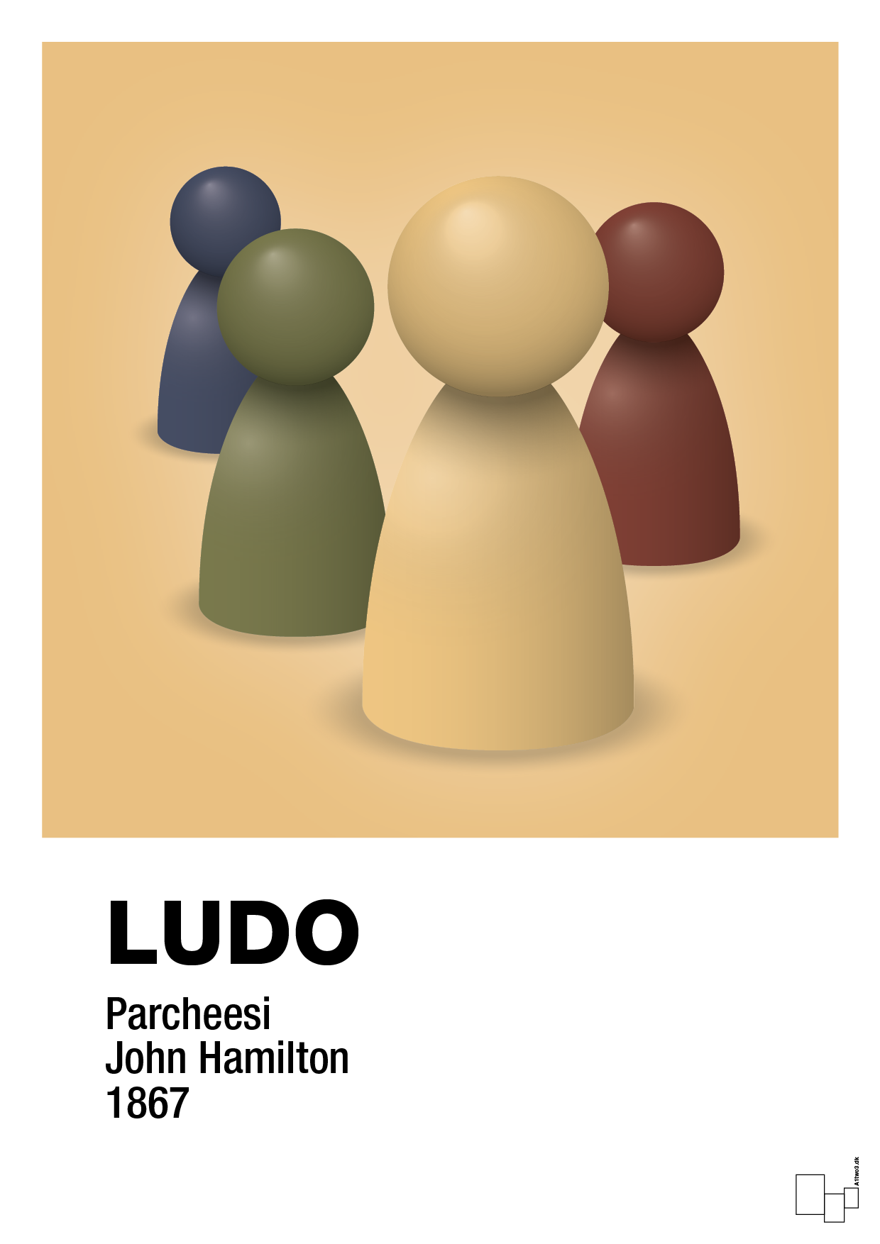 plakat: ludobrikker - charismatic-Brætspil-A1two3