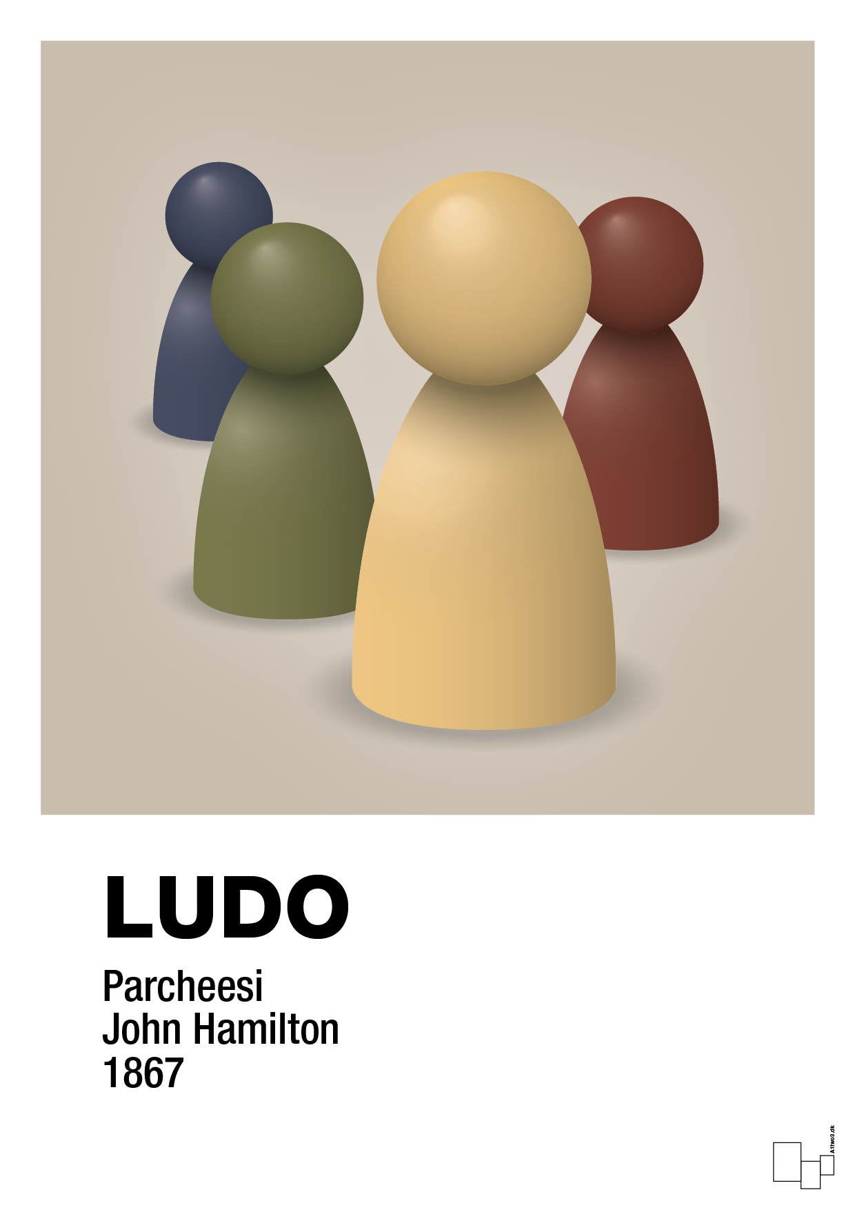 plakat: ludobrikker - creamy mushroom-Brætspil-A1two3