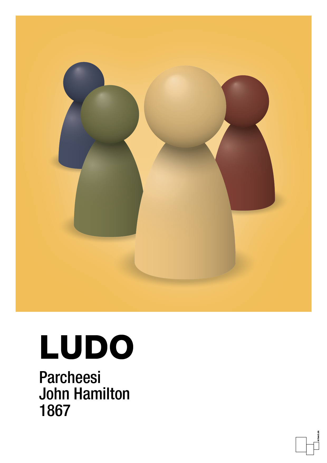 plakat: ludobrikker - honeycomb-Brætspil-A1two3